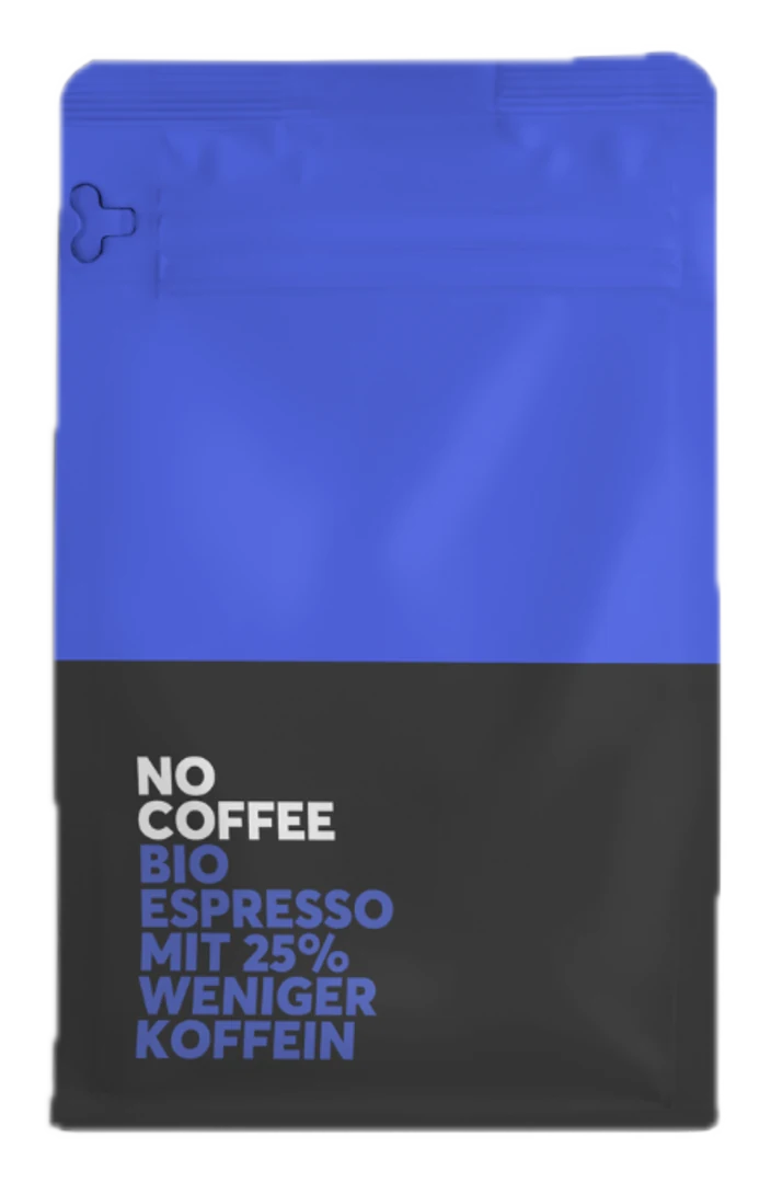Packung No Coffee Bio Espresso mit 25 % weniger Koffein