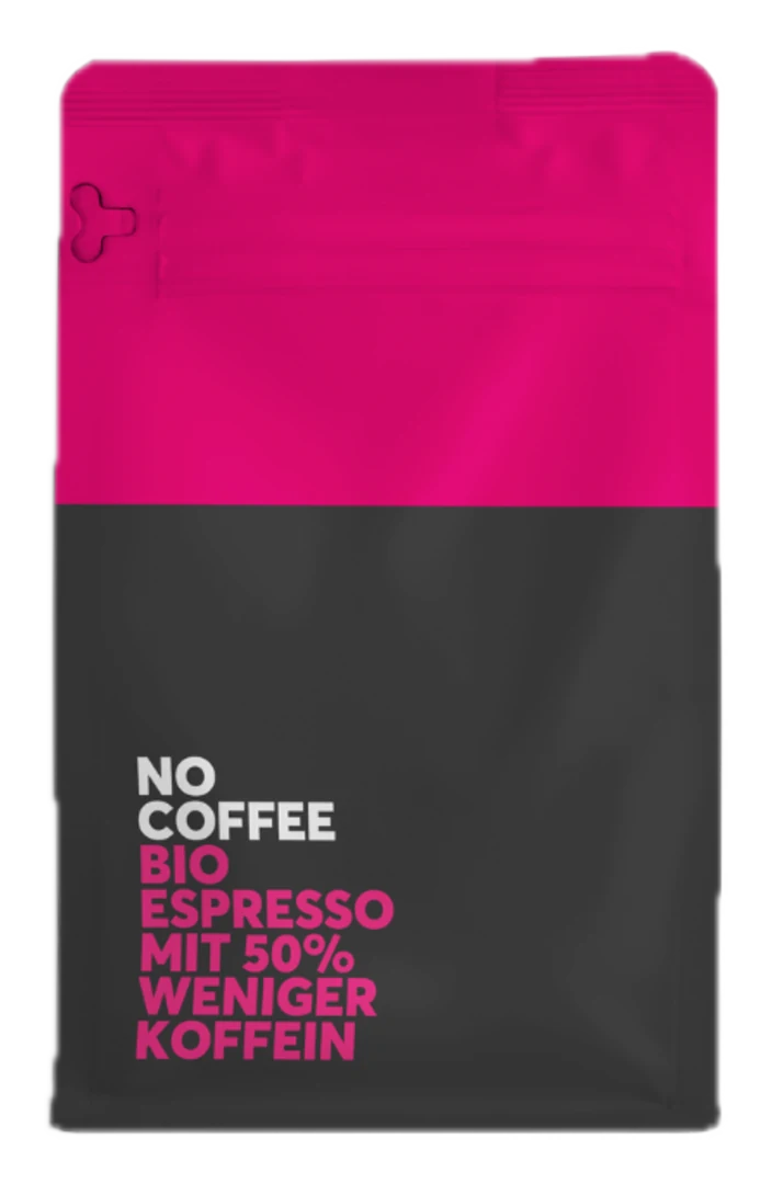 Packung No Coffee Bio Espresso mit 50 % weniger Koffein