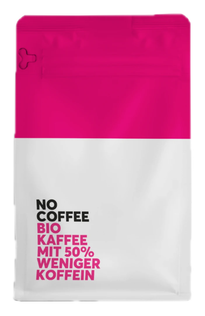 Packung No Coffee Bio Kaffee mit 50 % weniger Koffein