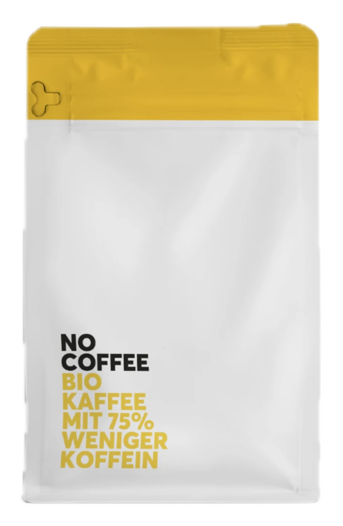 Packung No Coffee Bio Kaffee mit 75 % weniger Koffein