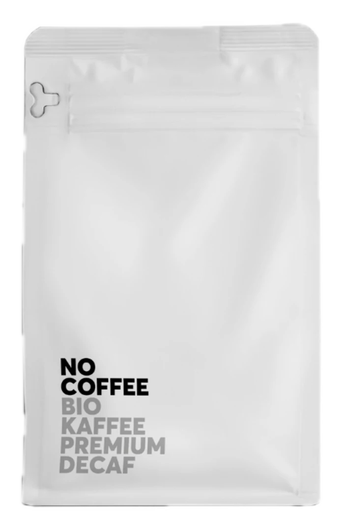 Packung No Coffee Bio Kaffee, mit Wasser entkoffeiniert